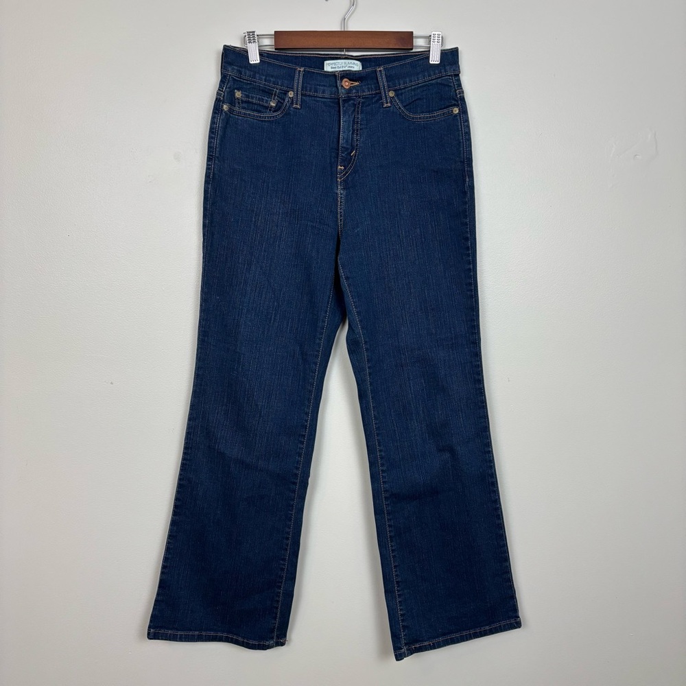 Levis Jeans Womens 10S Blue 512 Perfectly Slimming Boot‎ Cut Mid Rise Denim